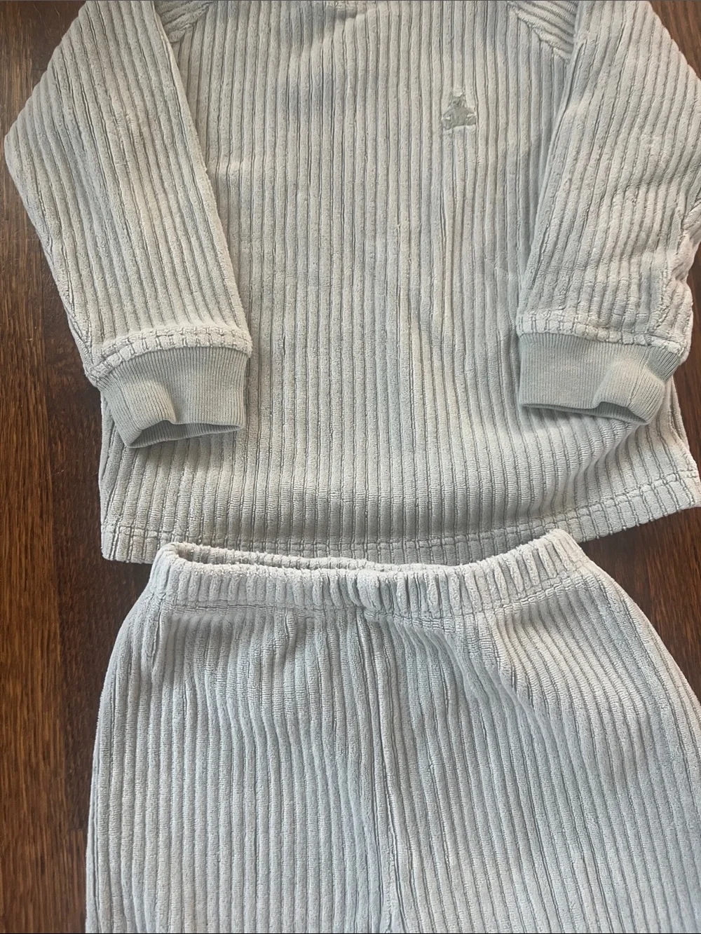 GAP Baby Pale Green Ribbed Set